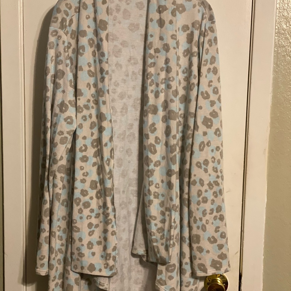 Leopard long cardigan